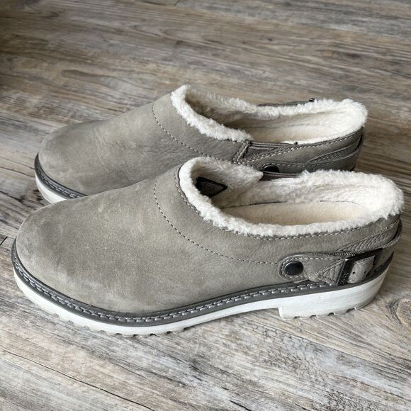 LL Bean Clogs Camden Hill Lined Women's 9 Gray Brown - Picture 11 of 13